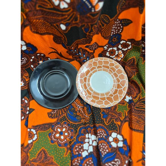 Safari Animal Zebra Giraffe 4 Piece Espresso Cups and Saucers Set - Picture 6 of 9